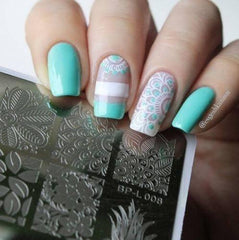 Nail Stamper + 10pcs Nail Stencils